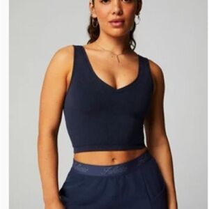 Fabletics Navy Crop Top